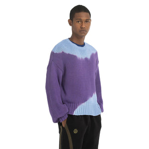 
            
                Load image into Gallery viewer, Dip Dyed Sweater Midnight (Purple/Blue)
            
        