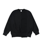 Reconstructed Classic Crewneck Sweater Black