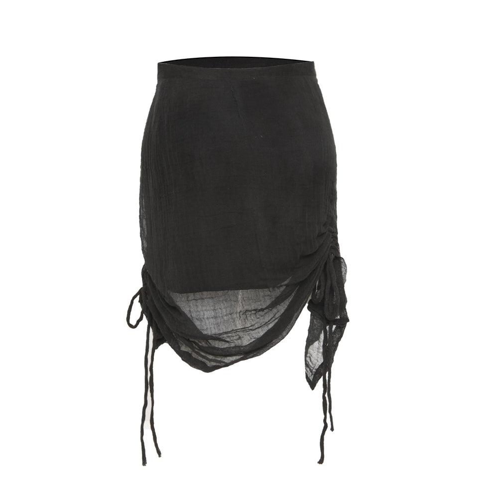 
            
                Load image into Gallery viewer, Ruched Skirt Black
            
        