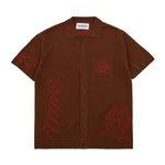 Upside Down Knitted Shirt 01 Brown