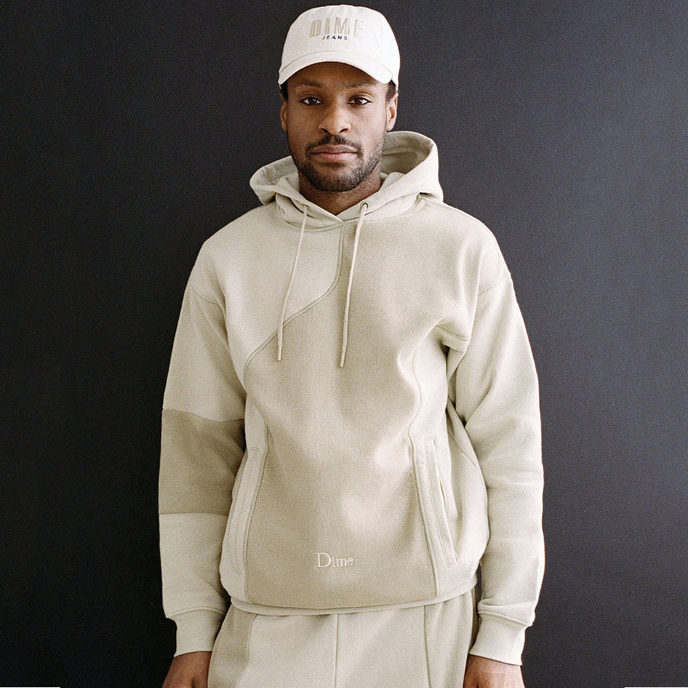 
            
                Load image into Gallery viewer, Dime Ribbed Panel Hoodie Cream
            
        