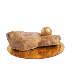 
            
                Load image into Gallery viewer, Gold Moon Rock Small #2- Insence Holder
            
        