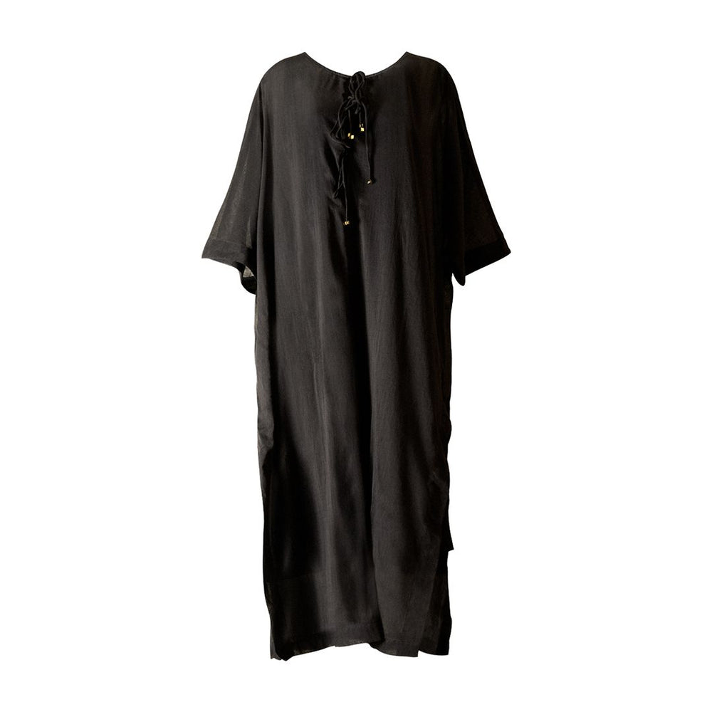 
            
                Load image into Gallery viewer, Sheer Cover-Up/Kaftan Black
            
        