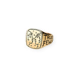 Love All Signet Ring Gold Gold
