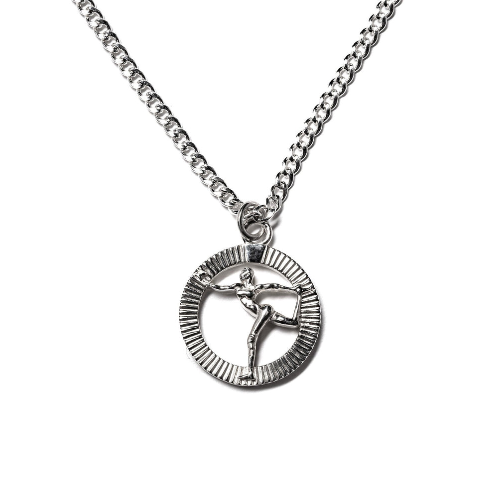 
            
                Load image into Gallery viewer, Grace Pendant + Curb Chain Silver
            
        
