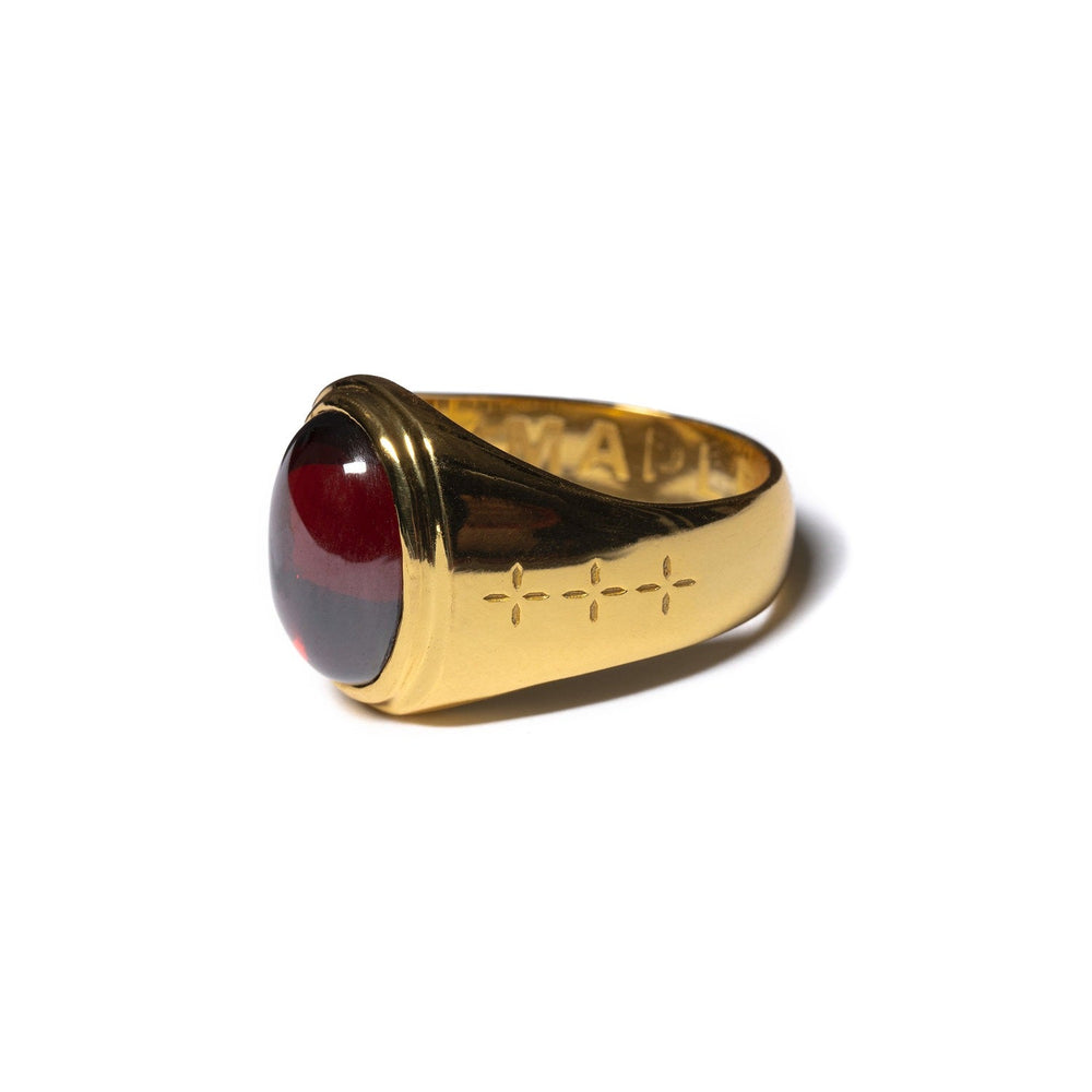 
            
                Load image into Gallery viewer, TOMMY SIGNET RING 14K GOLD P/RED GARNET
            
        