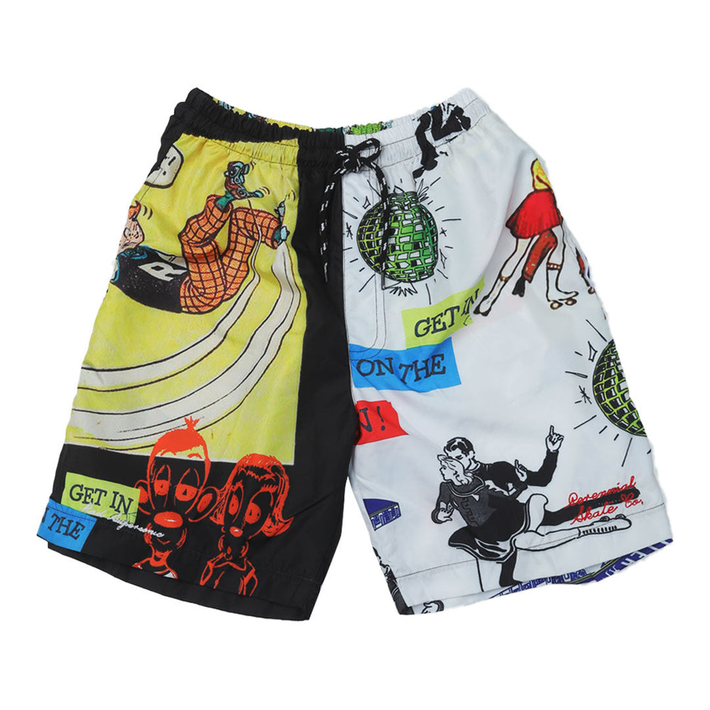 DANCE LEISURE SHORTS ALL OVER PRINTED MULTI