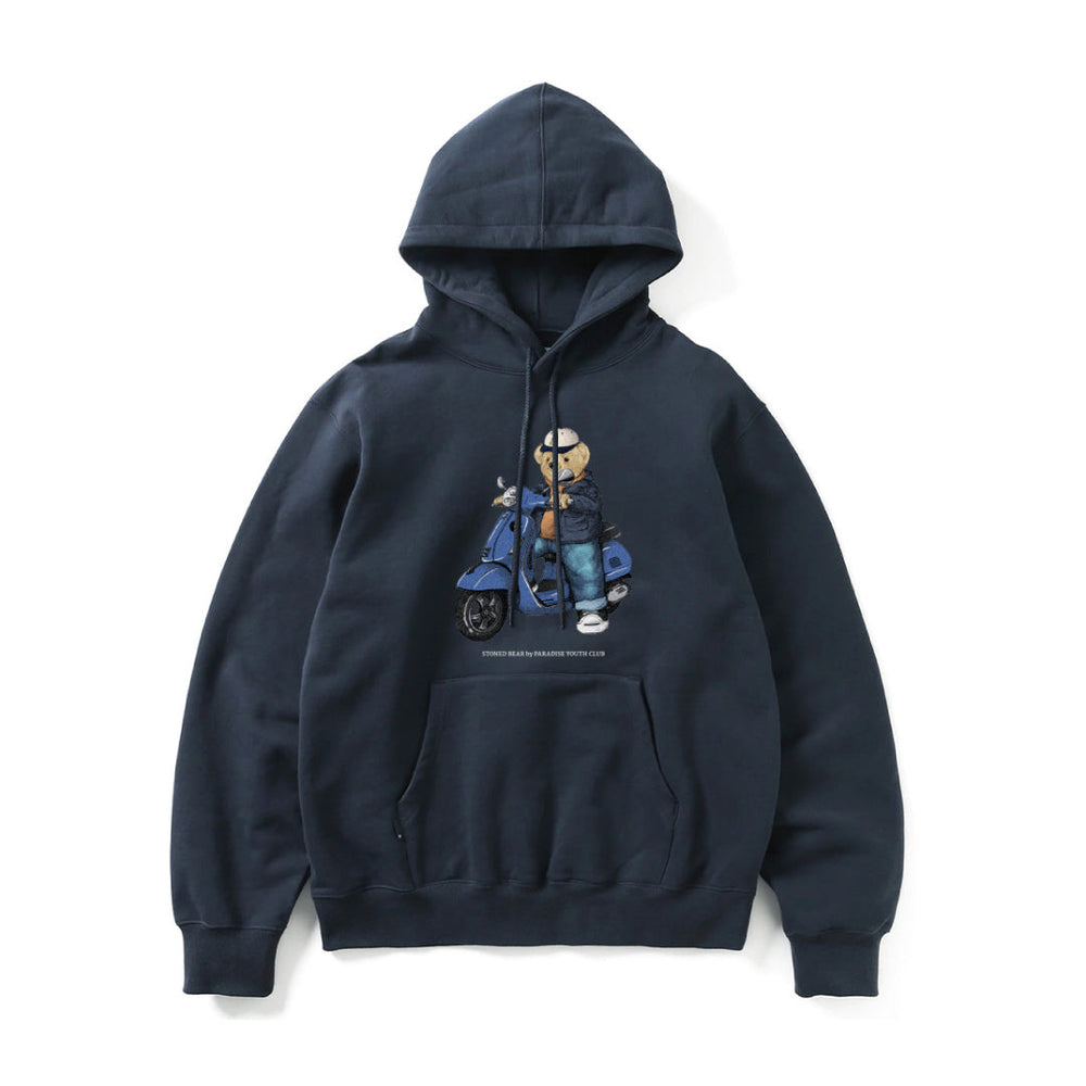 
            
                Load image into Gallery viewer, STONED BEAR SCOOTIE HOODIE NAVY
            
        