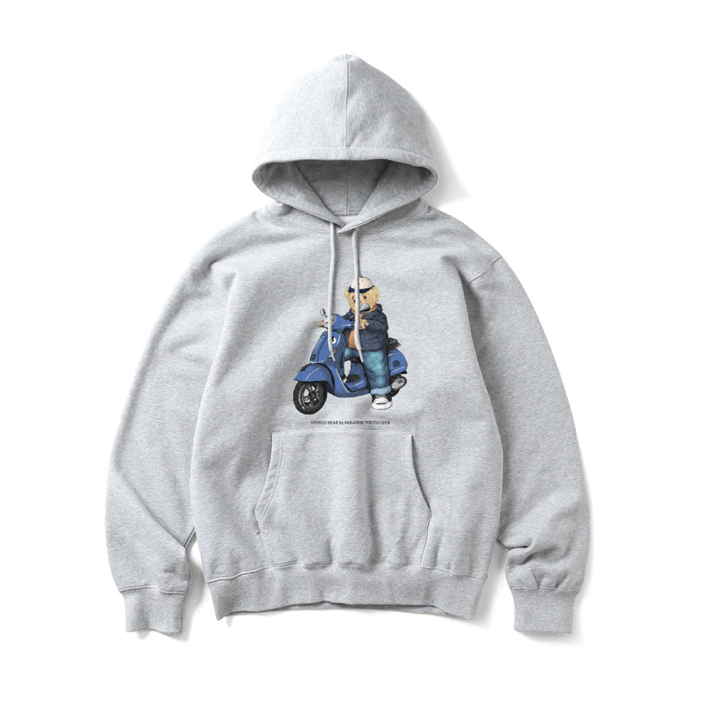 
            
                Load image into Gallery viewer, STONED BEAR SCOOTIE HOODIE MISTY
            
        
