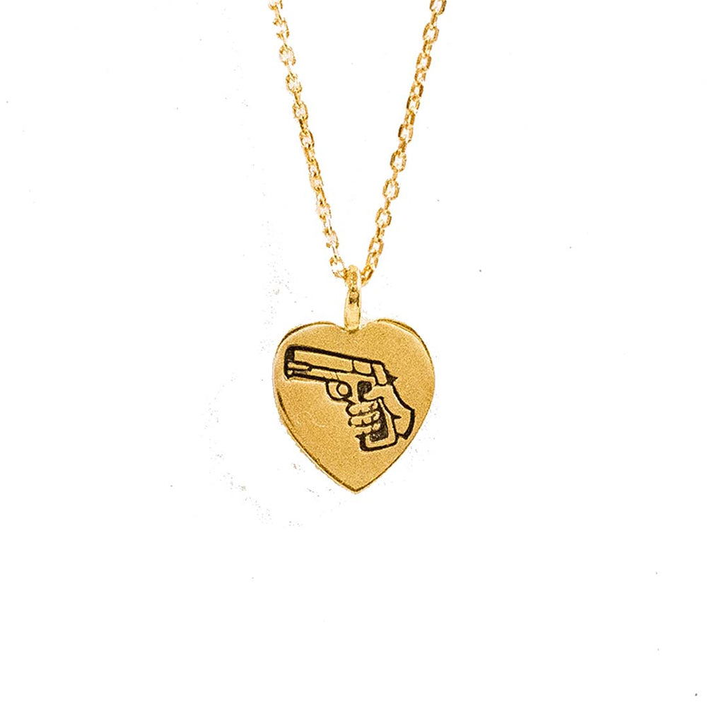
            
                Load image into Gallery viewer, Love Kills Necklace Gold
            
        