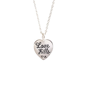 Love Kills Necklace Silver