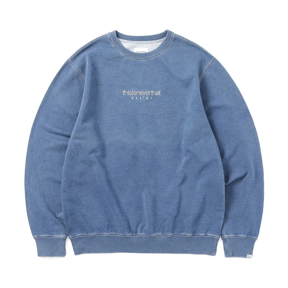 
            
                Load image into Gallery viewer, Indigo Dyed Crewneck Mid Blue
            
        
