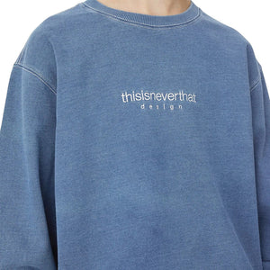 
            
                Load image into Gallery viewer, Indigo Dyed Crewneck Mid Blue
            
        