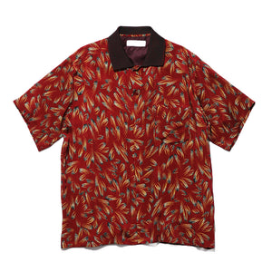 Innter Print S/S Shirt Dark Red