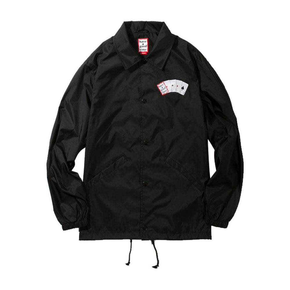 
            
                Load image into Gallery viewer, Playing Card Coach Jacket Black
            
        