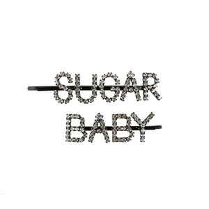 Sugar Baby Hairpins Clear Crystal